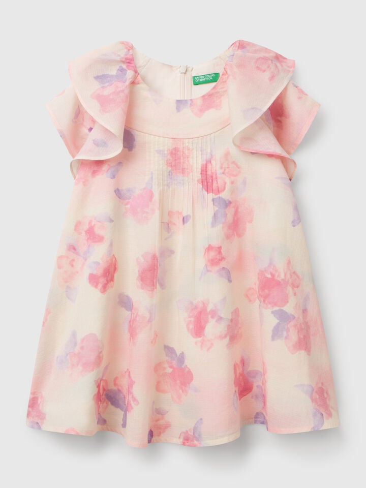 benetton Patterned dress Pink