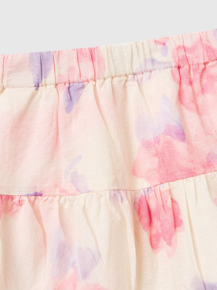 Benetton Patterned Miniskirt Multi-color