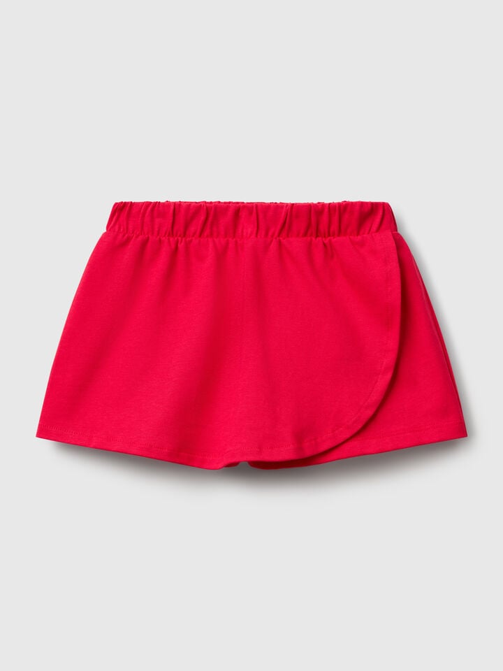 benetton Pure cotton culottes Fuchsia