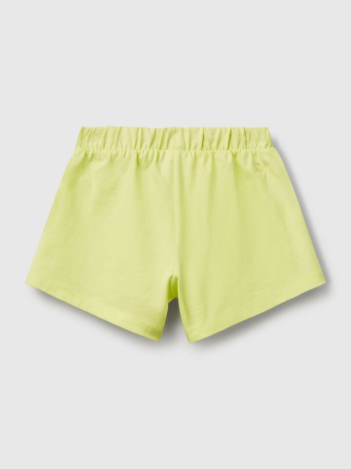 Benetton Pure Cotton Culottes Lime
