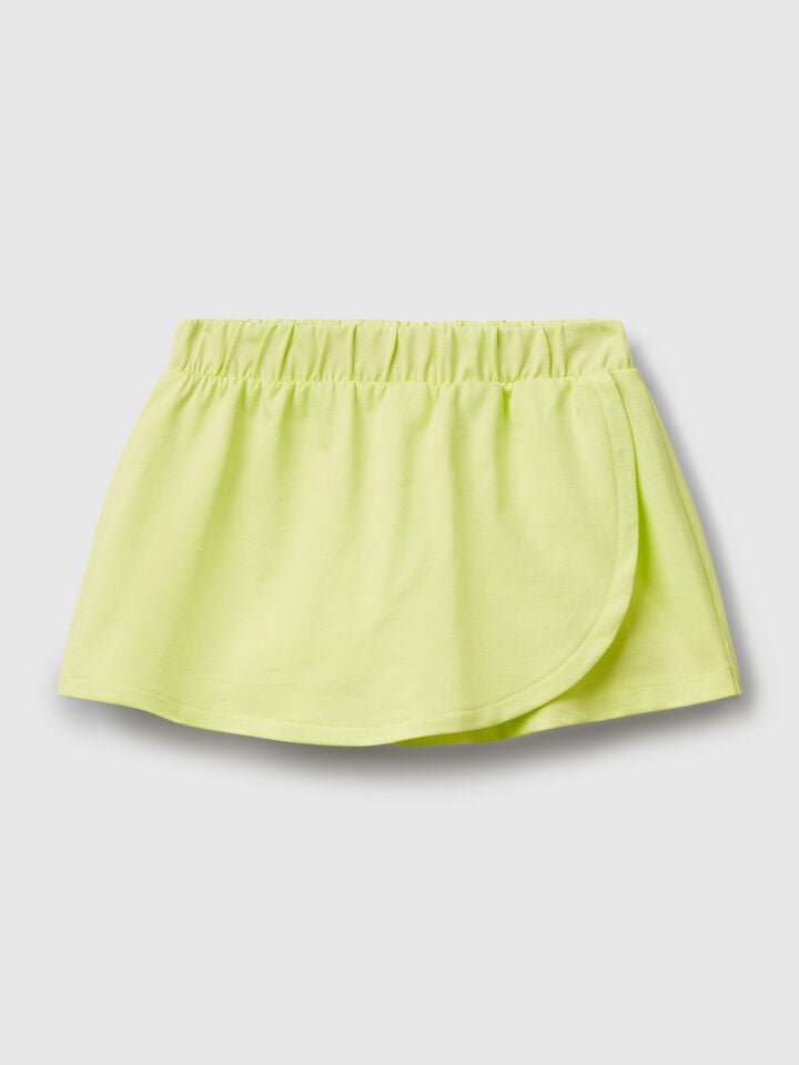 Benetton Pure Cotton Culottes Lime