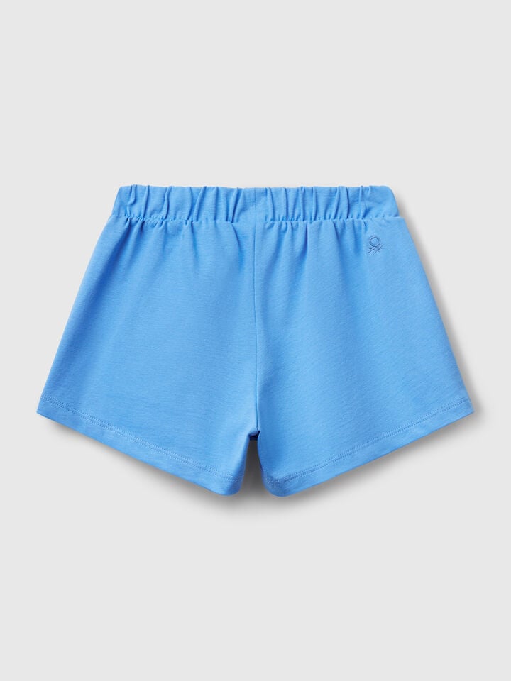 Benetton Pure Cotton Culottes Sky Blue