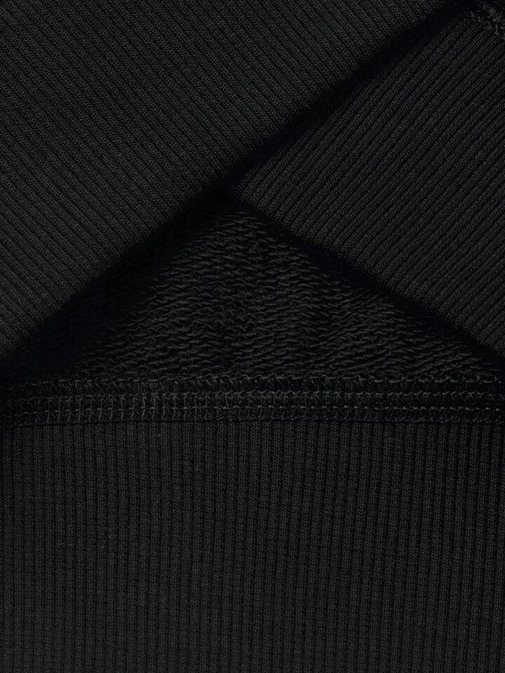 Benetton Pure Cotton Sweatshirt With Zipper Black