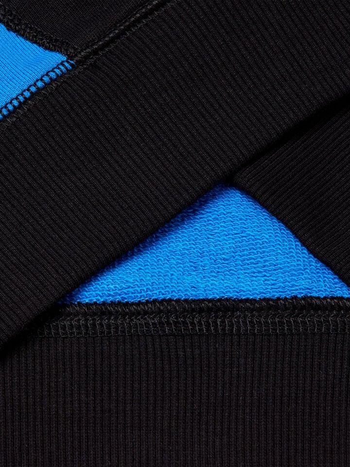 Benetton Pure Cotton Sweatshirt With Zipper Blue