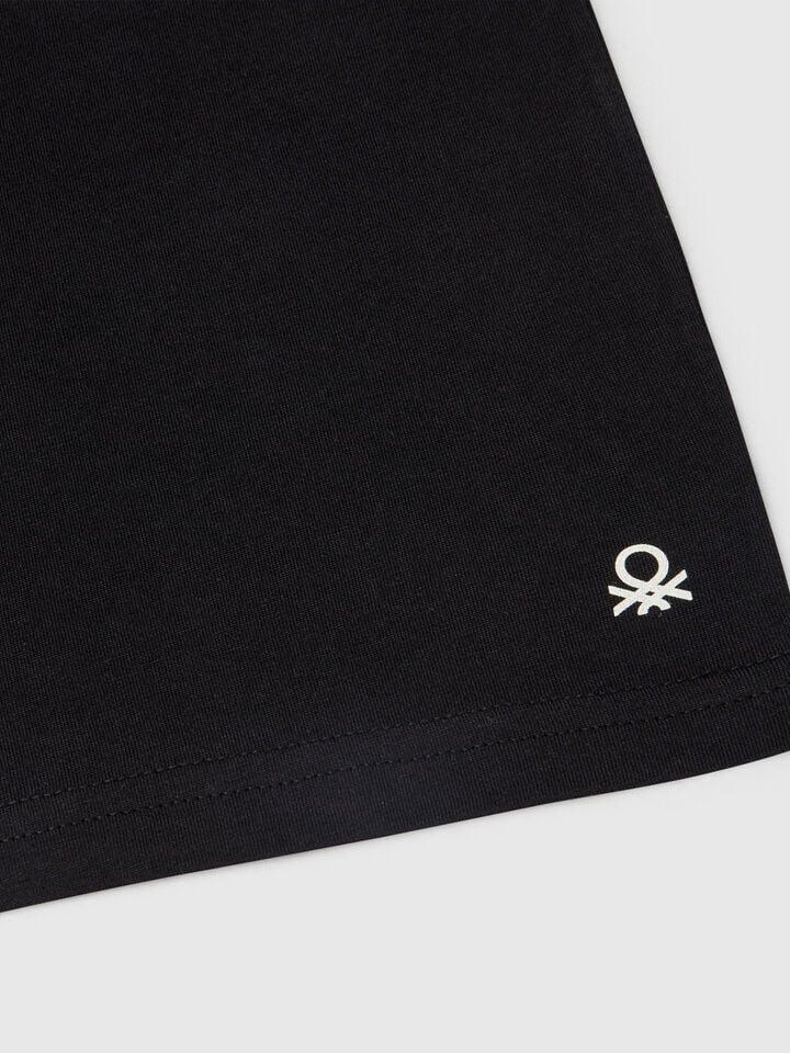 Benetton Pure Cotton T-shirt Black