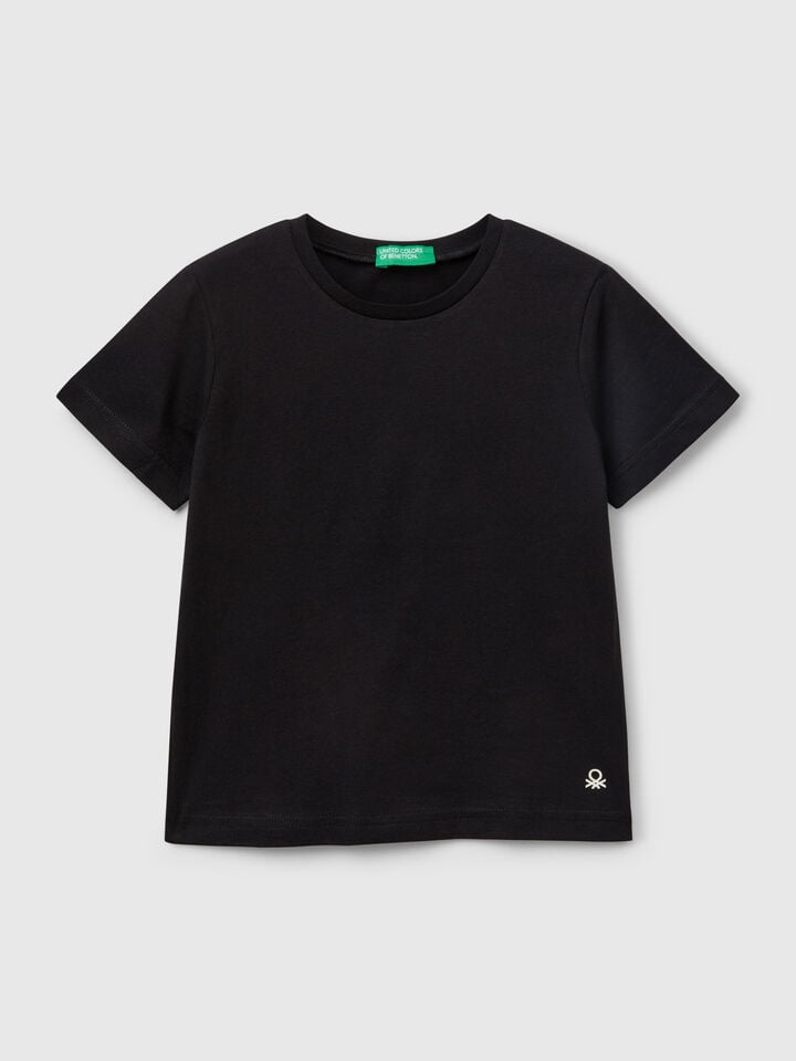 benetton Pure cotton t-shirt Black