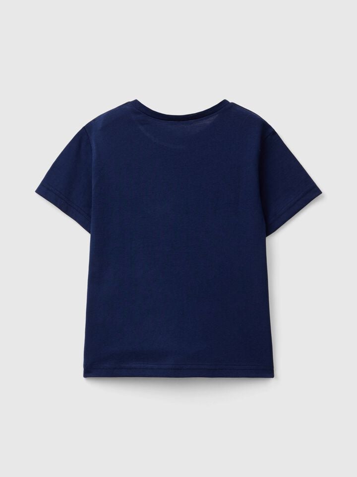 Benetton Pure Cotton T-shirt Dark Blue