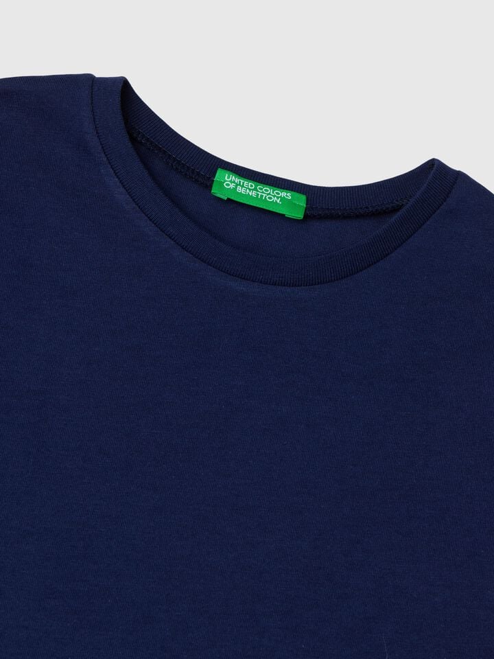 Benetton Pure Cotton T-shirt Dark Blue