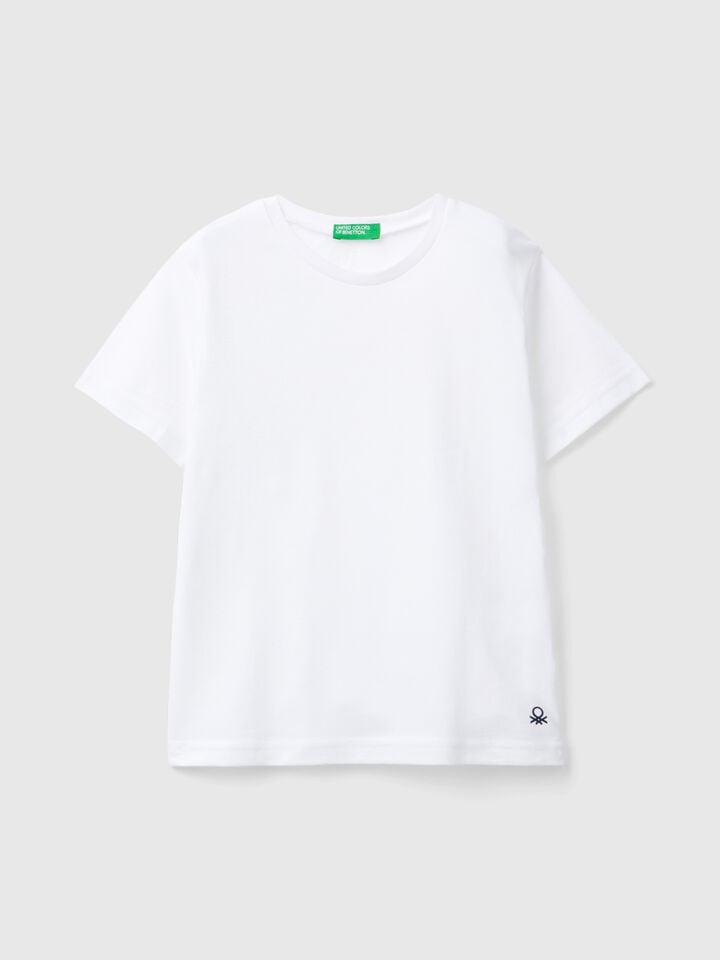 benetton Pure cotton t-shirt White