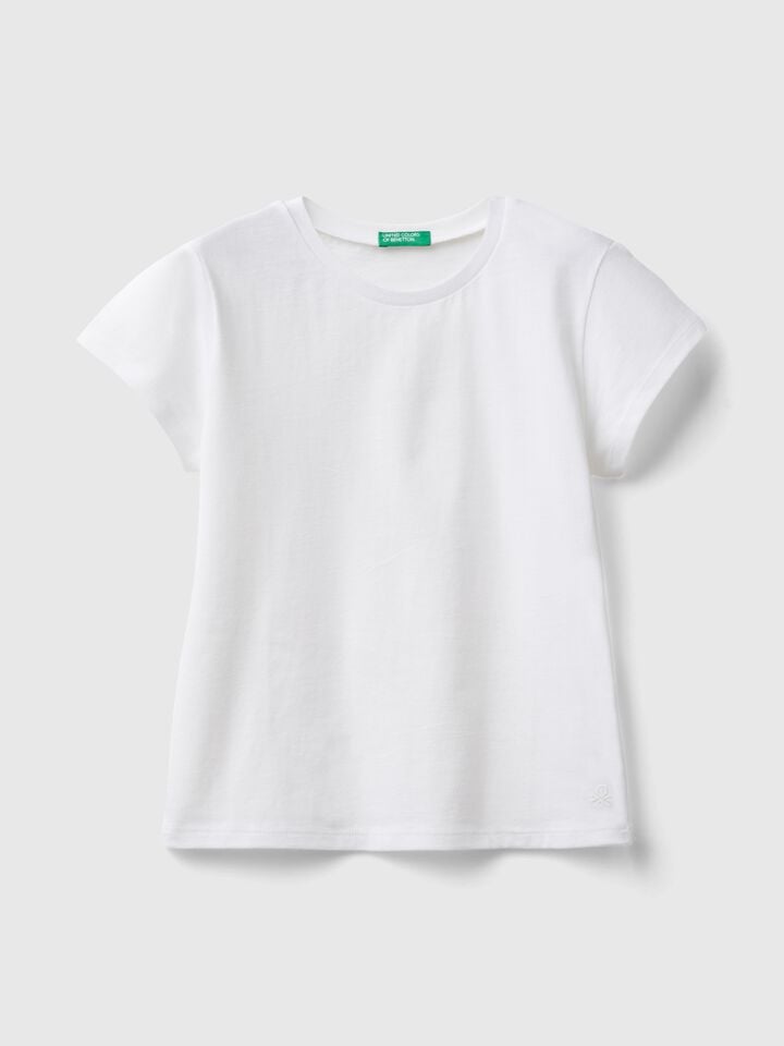 benetton Pure cotton t-shirt White