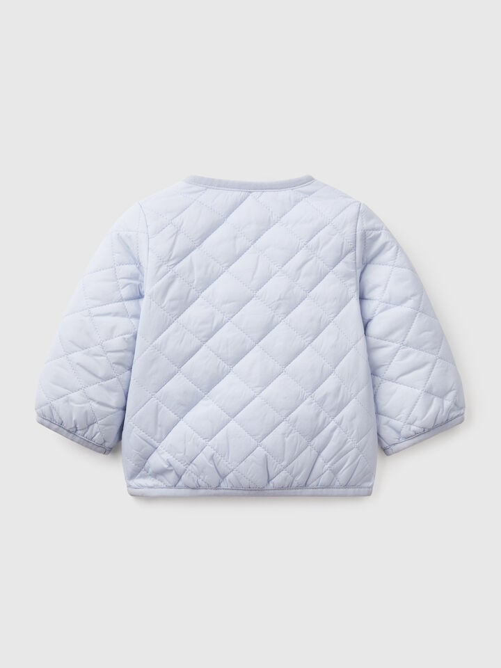 Benetton Quilted "Rain Defender" Jacket Sky Blue