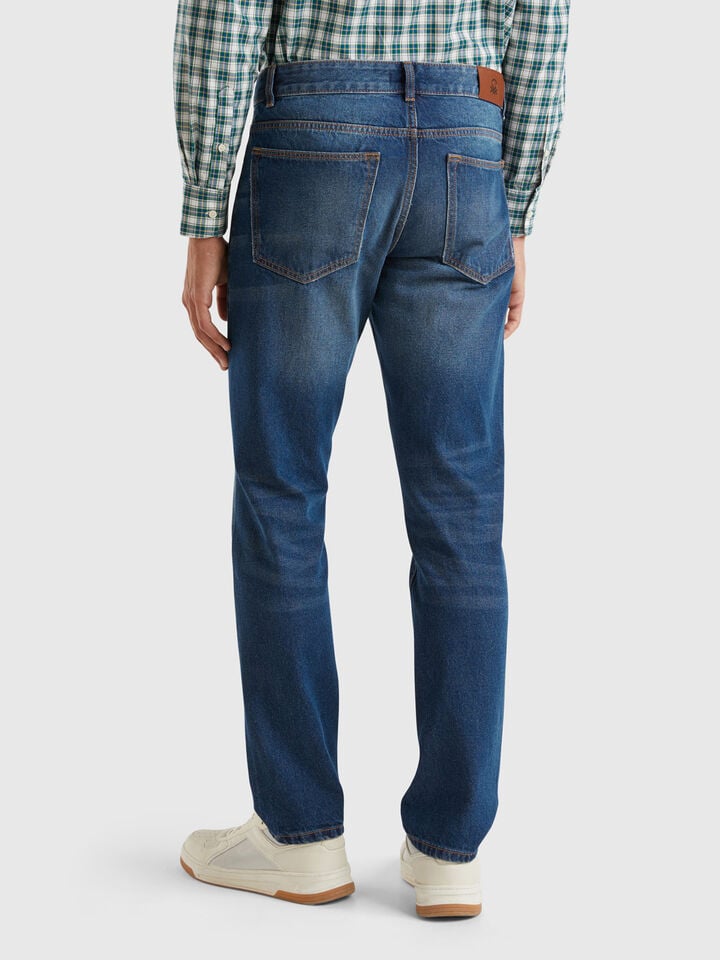 Benetton Regular Fit Jeans Dark Blue