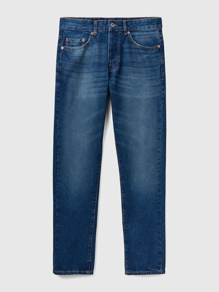 Benetton Regular Fit Jeans Dark Blue