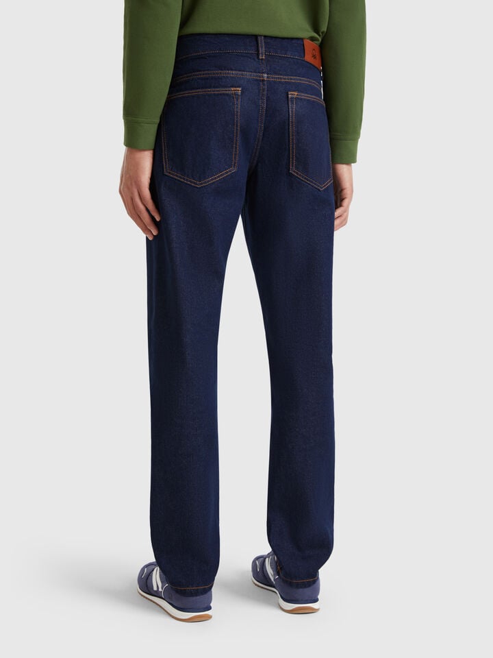 Benetton Regular Fit Jeans Dark Blue