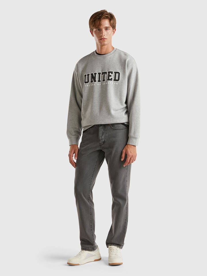 Benetton Regular Fit Jeans Dark Gray