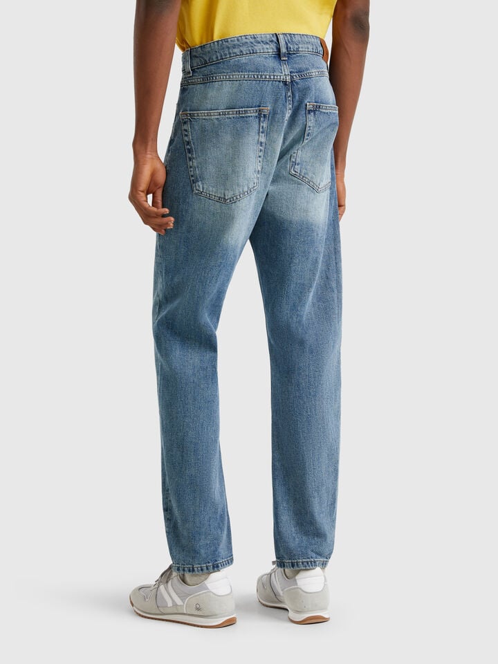 Benetton Regular Fit Jeans Light Blue