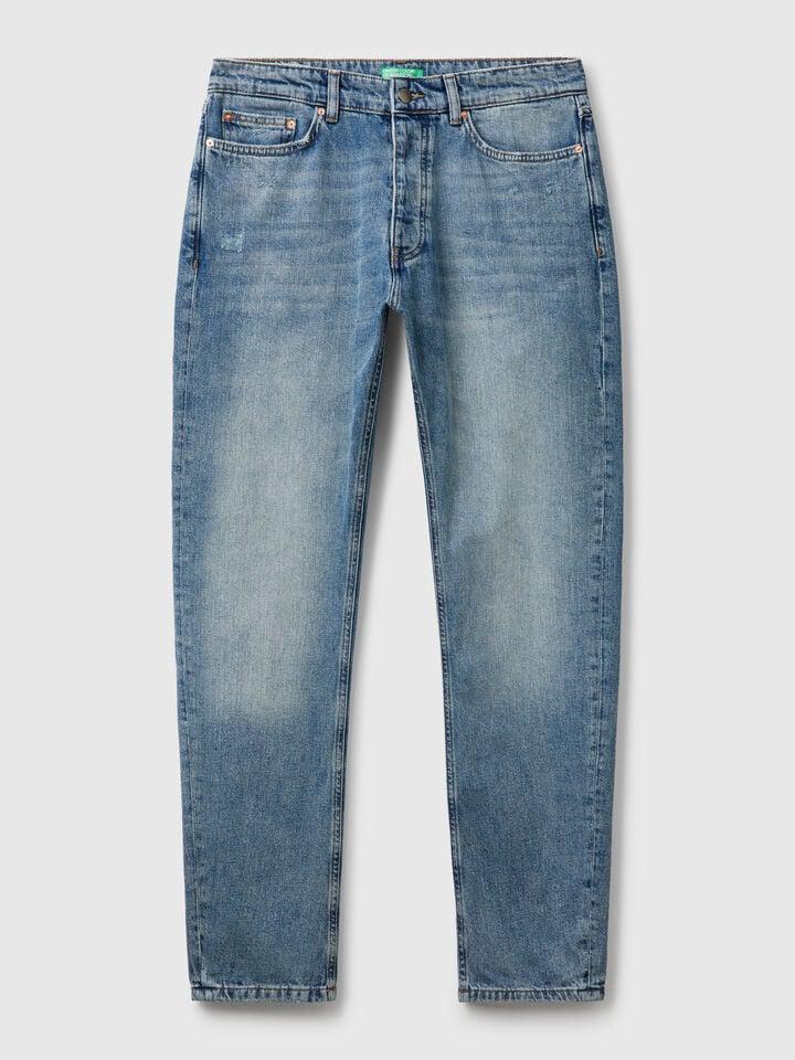 Benetton Regular Fit Jeans Light Blue