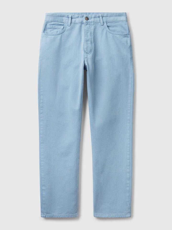 Benetton Regular Fit Jeans Light Blue