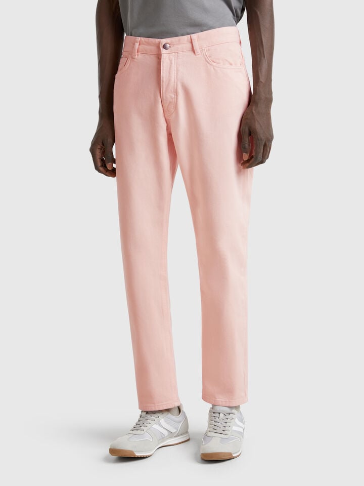 benetton Regular fit jeans Soft Pink