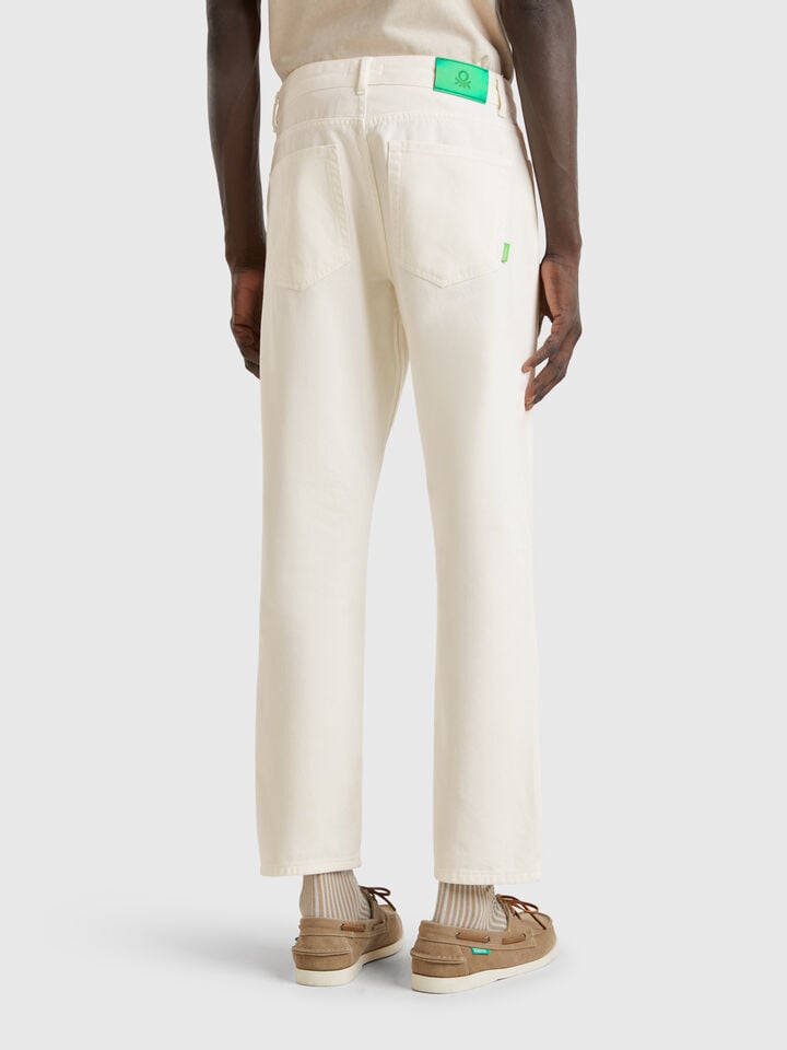 Benetton Regular Fit Jeans White