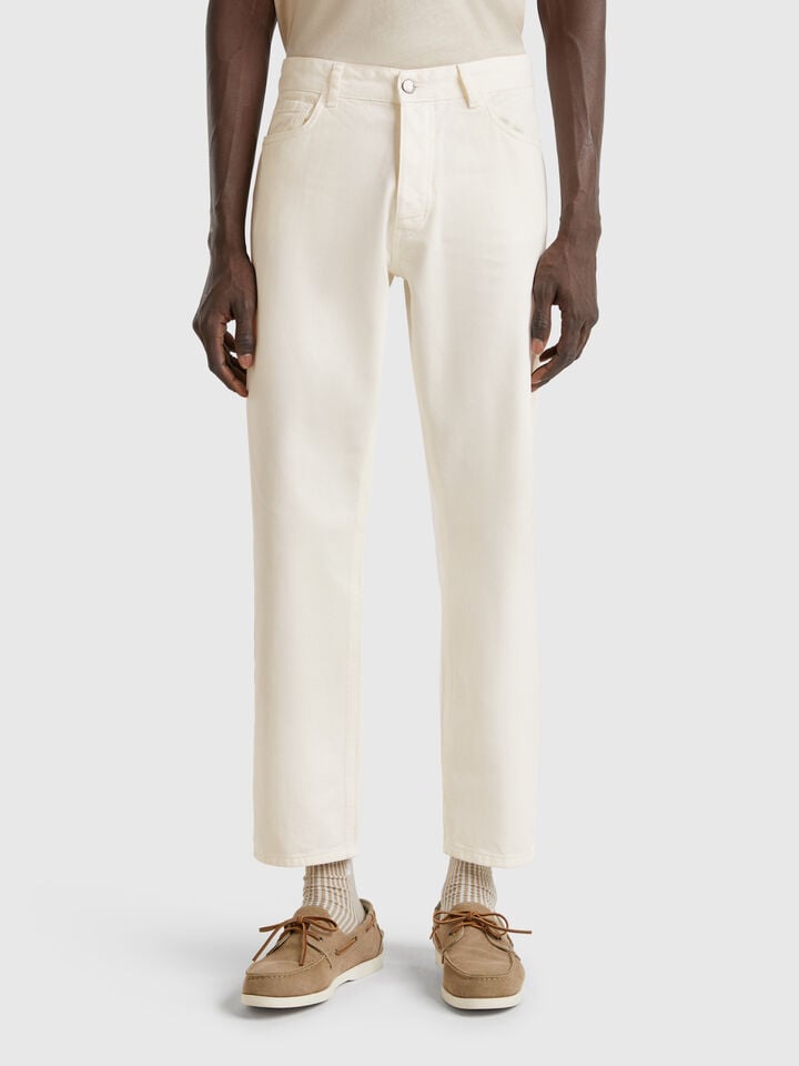benetton Regular fit jeans White
