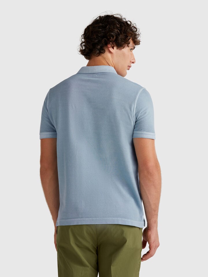 Benetton Regular Fit Light Blue Polo Light Blue