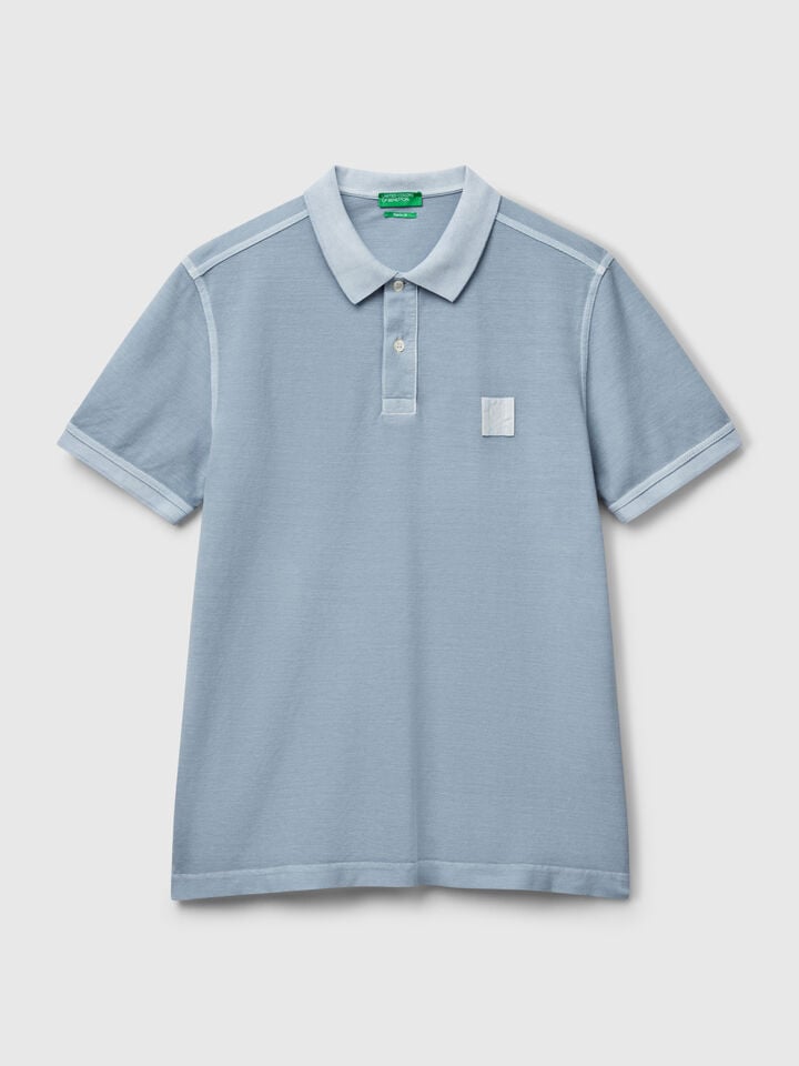 Benetton Regular Fit Light Blue Polo Light Blue