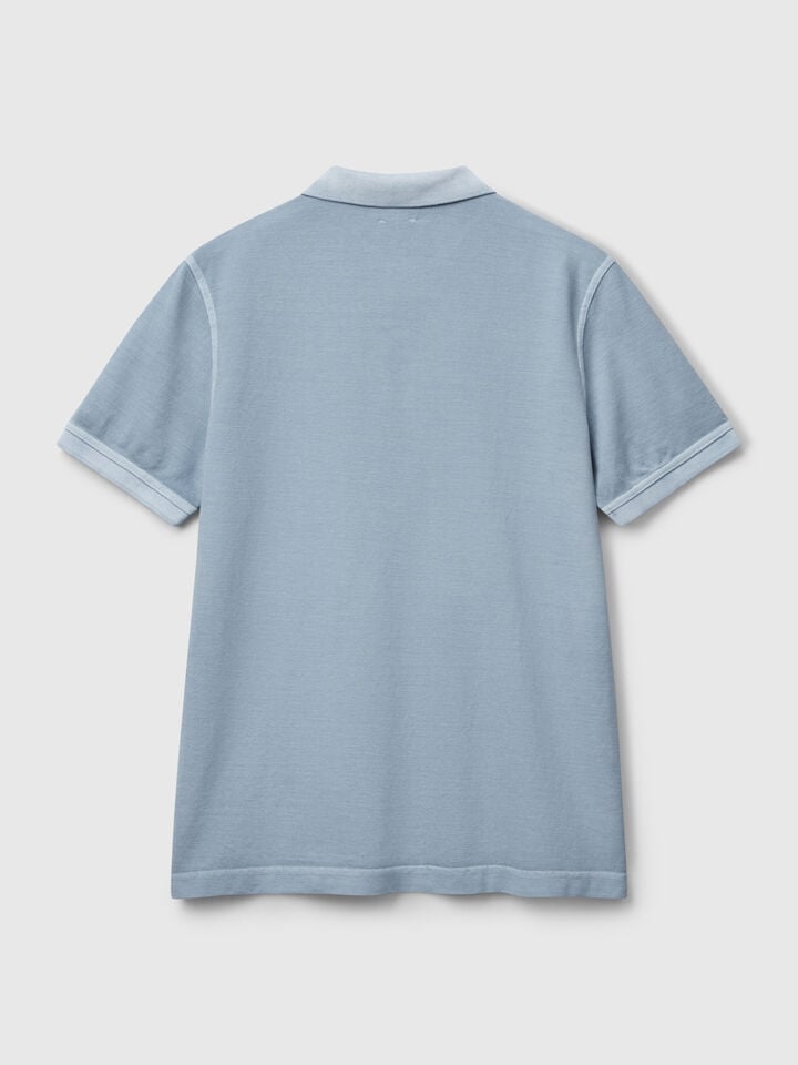 Benetton Regular Fit Light Blue Polo Light Blue