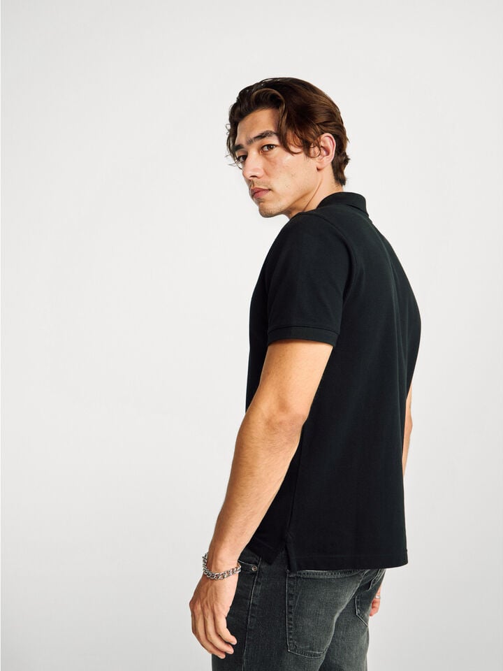 Benetton Regular Fit Polo Black