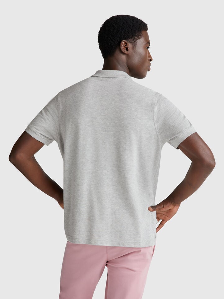 Benetton Regular Fit Polo Gray