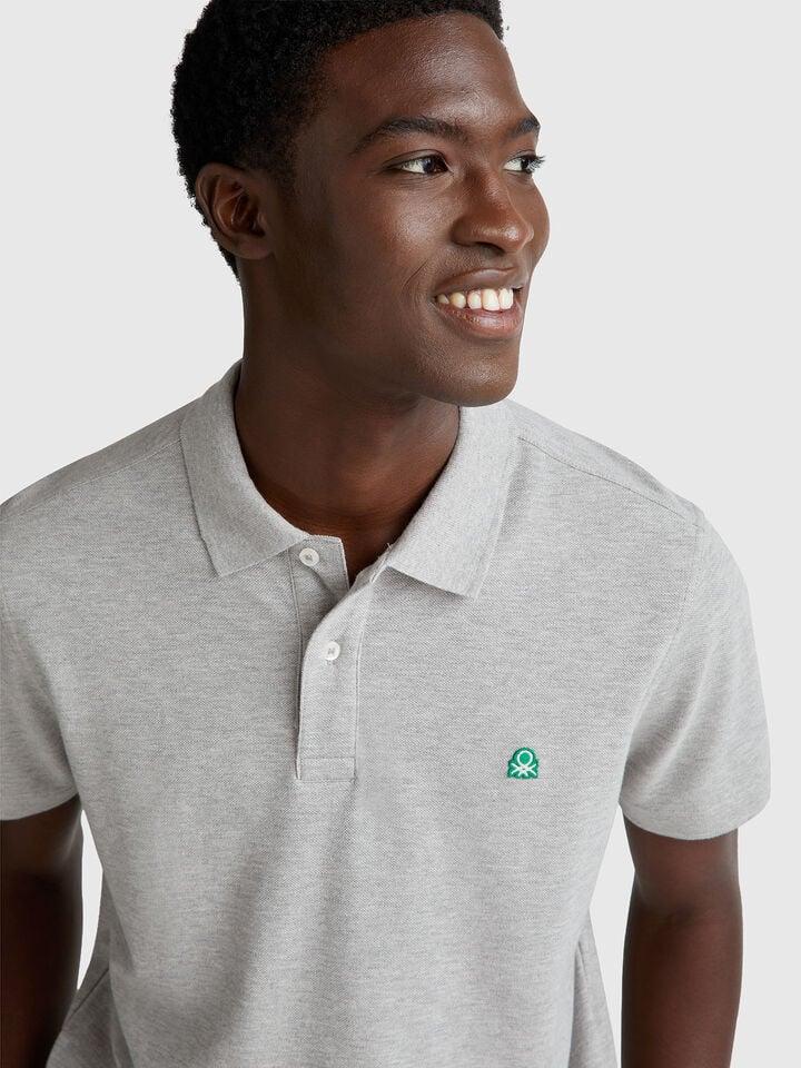 Benetton Regular Fit Polo Gray