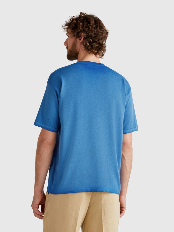 Benetton Regular Fit T-shirt Blue