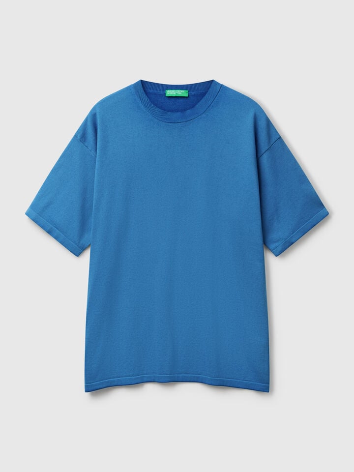 Benetton Regular Fit T-shirt Blue