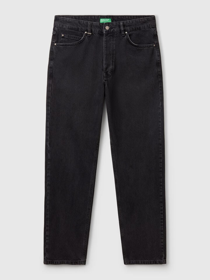 Benetton Relaxed Fit Jeans Black