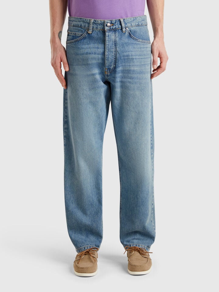 benetton Relaxed fit jeans Light Blue