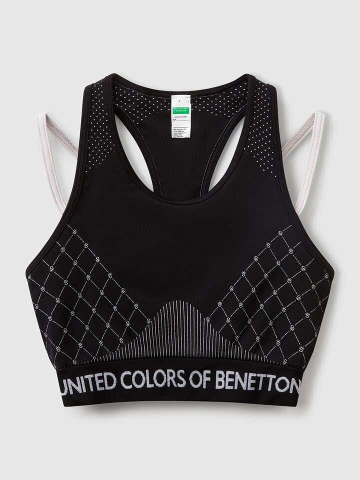 Benetton Seamless Brassiere Top Black