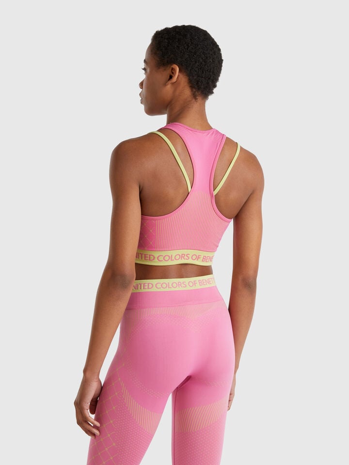 Benetton Seamless Brassiere Top Pink