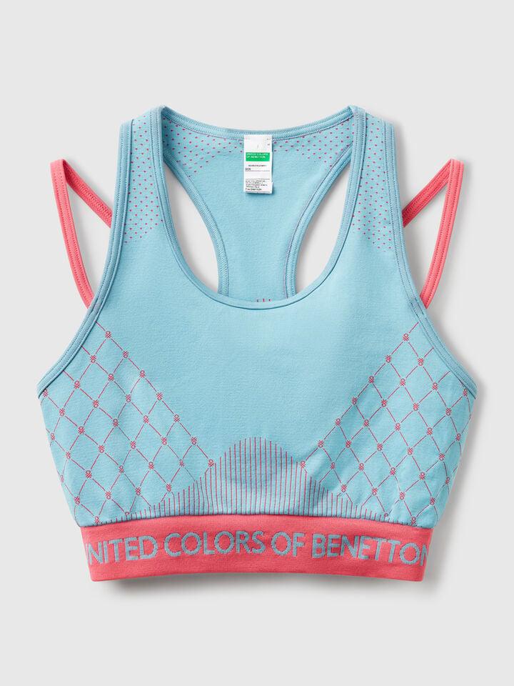Benetton Seamless Brassiere Top Turquoise