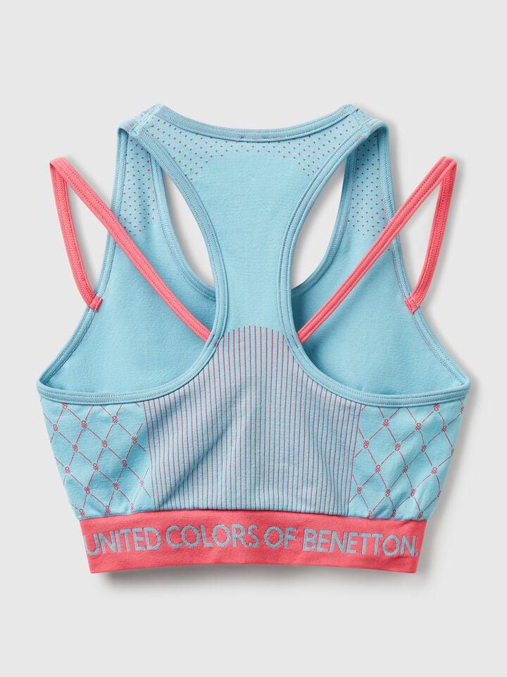 Benetton Seamless Brassiere Top Turquoise