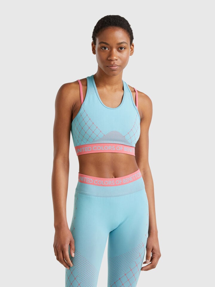 benetton Seamless brassiere top Turquoise