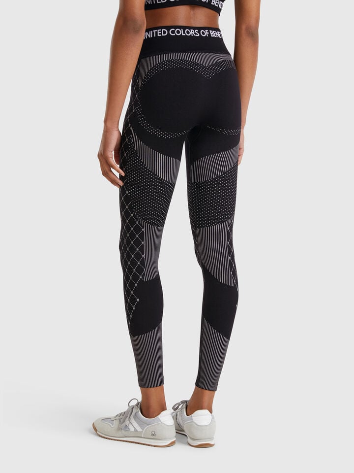 Benetton Seamless Sports Leggings Black