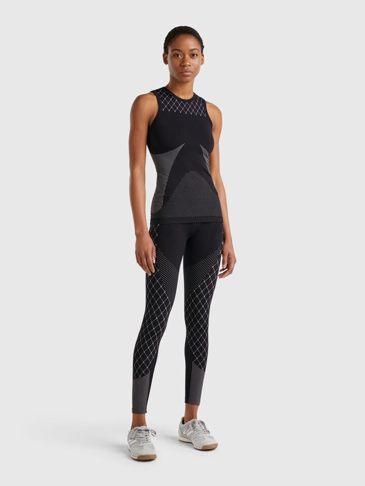 Benetton Seamless Sports Leggings Black