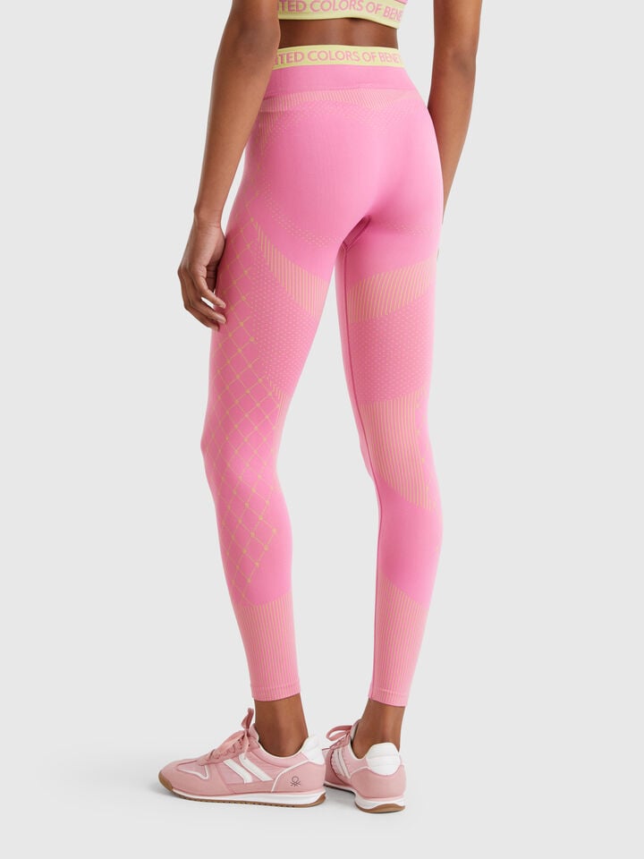 Benetton Seamless Sports Leggings Pink