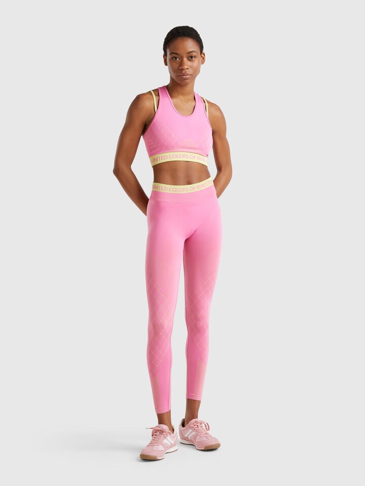 Benetton Seamless Sports Leggings Pink