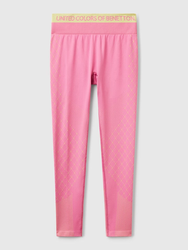 Benetton Seamless Sports Leggings Pink