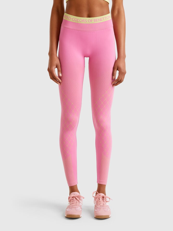 Benetton Seamless Sports Leggings Pink
