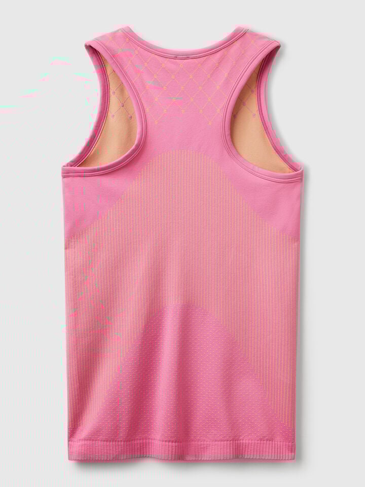 Benetton Seamless Sports Tank Top Pink