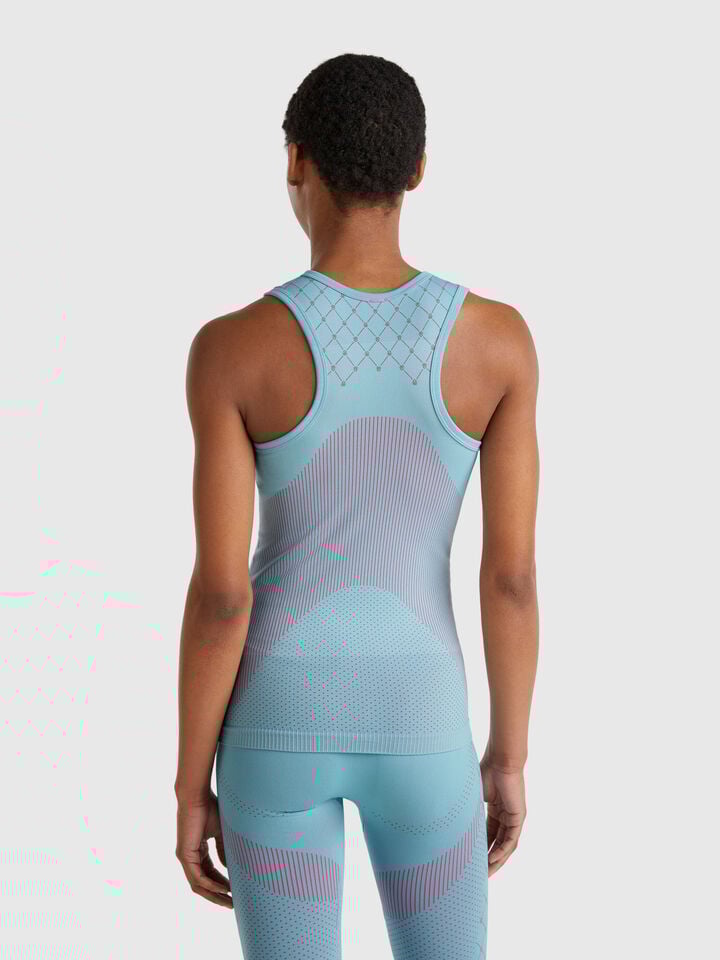 Benetton Seamless Sports Tank Top Turquoise