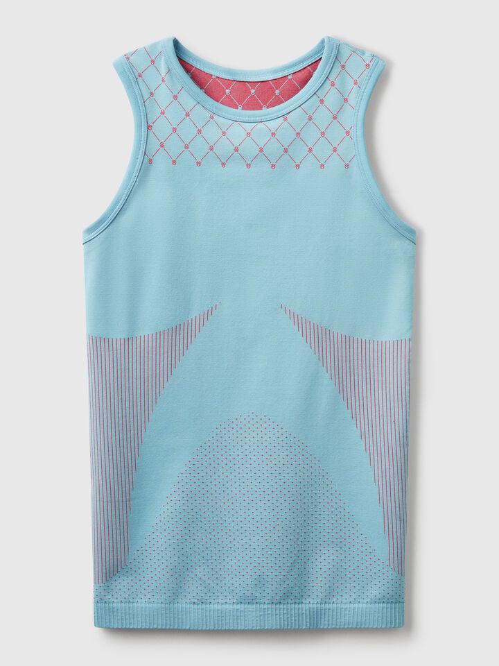 Benetton Seamless Sports Tank Top Turquoise