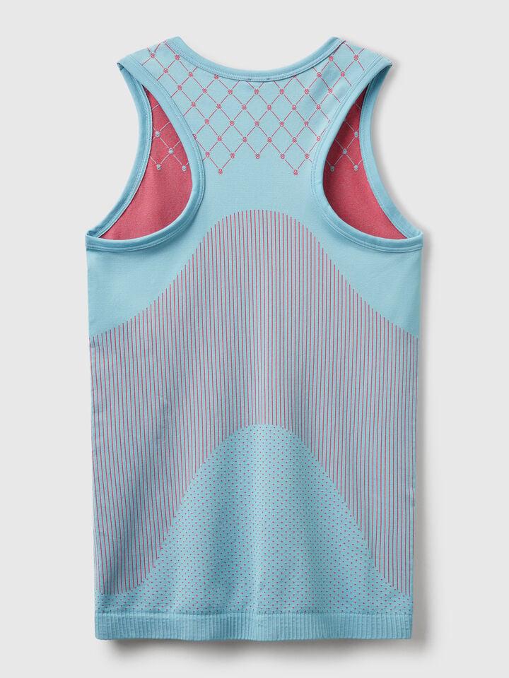 Benetton Seamless Sports Tank Top Turquoise